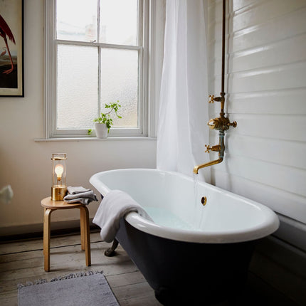 The Muse Portable Lamp in Solid Brass Portables TriadCommerceInc