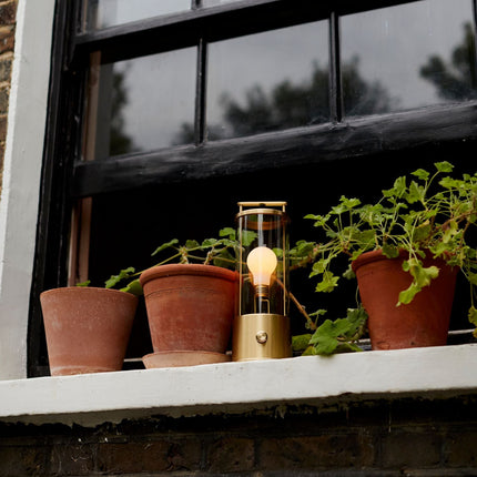 The Muse Portable Lamp in Solid Brass Portables TriadCommerceInc