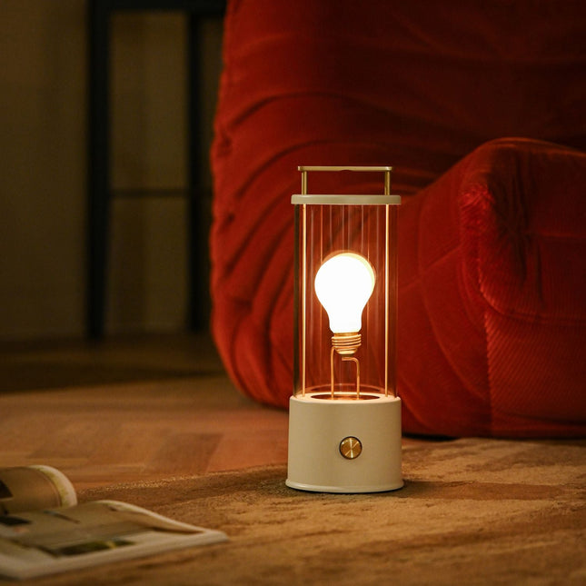 The Muse Portable Lamp in Candlenut White Portables TriadCommerceInc