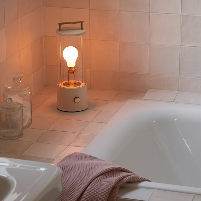 The Muse Portable Lamp in Setting Plaster Pink Home Decor > Lighting > Lamp > Table Lamps TriadCommerceInc