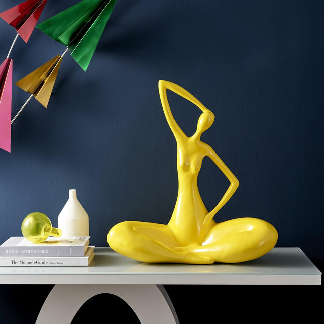 The Diana Sculpture // Large, Yellow Sculpture TriadCommerceInc   