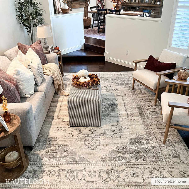 Tigried Ivory & Gray 2315 Area Rug - Clearance Rugs TriadCommerceInc