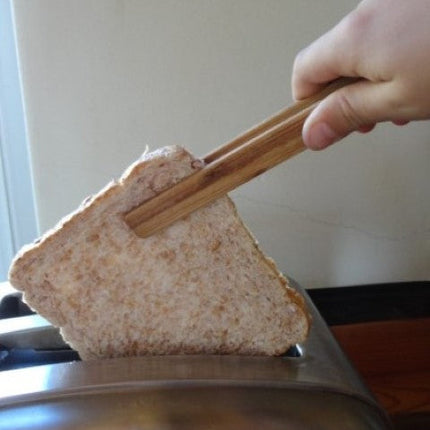 Magnetic Wooden Toast & Garnish Tongs Décor TriadCommerceInc