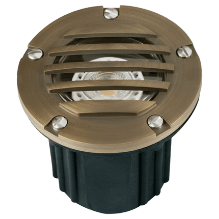 Cast Brass LED In-Ground Well Light Waterproof IP65 Underground Light TriadCommerceInc Natural Brass None
