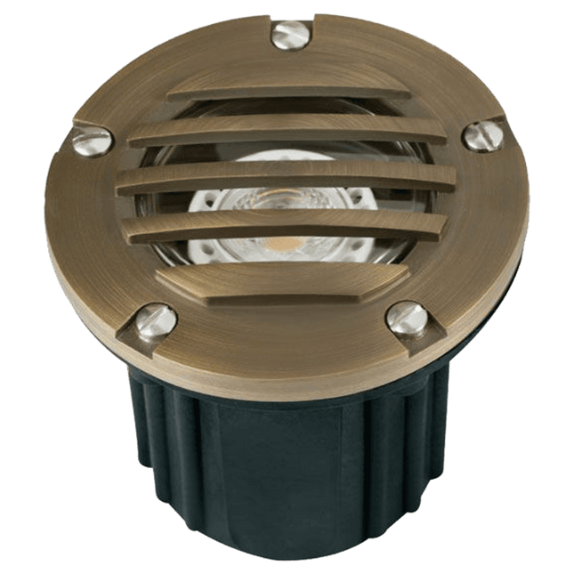 Cast Brass LED In-Ground Well Light Waterproof IP65 Underground Light TriadCommerceInc Natural Brass None