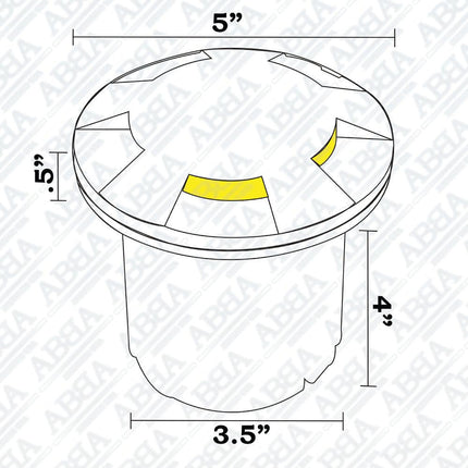 Cast Brass LED In-Ground Well Light Waterproof Outdoor Underground Light TriadCommerceInc