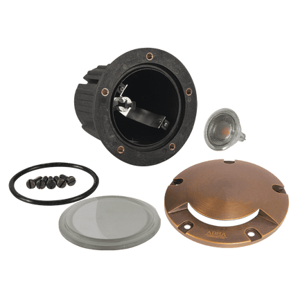 Cast Brass Low Voltage LED In Ground Light Underground Light TriadCommerceInc
