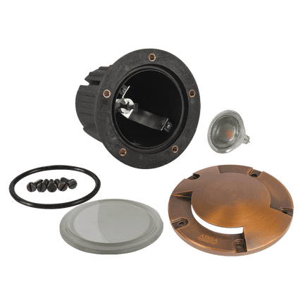 Cast Brass LED In-Ground Well Light Bi-Directional Underground Light TriadCommerceInc
