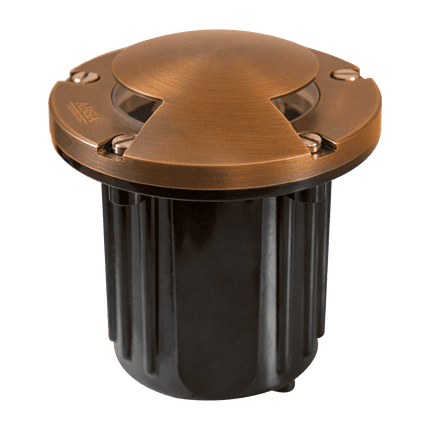 Cast Brass LED In-Ground Well Light Bi-Directional Underground Light TriadCommerceInc