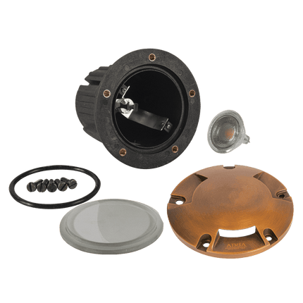 Cast Brass Tri-Directional LED In-Ground Light Underground Light TriadCommerceInc