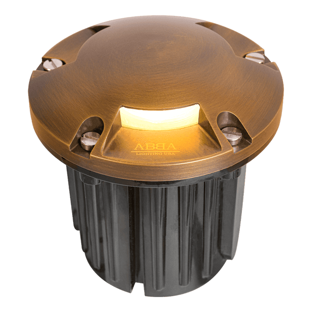 Cast Brass Tri-Directional LED In-Ground Light Underground Light TriadCommerceInc