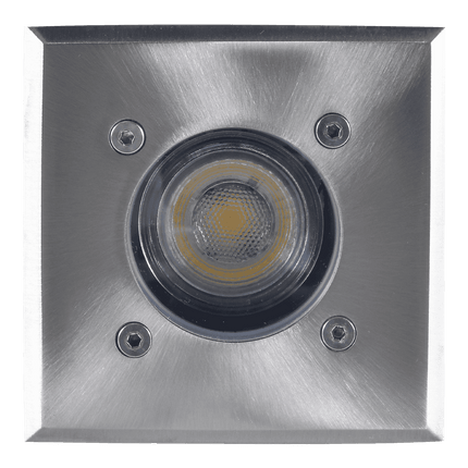 Square LED In-Ground Well Light Stainless Steel Outdoor Underground Light TriadCommerceInc