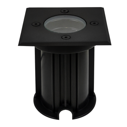 Square LED In-Ground Well Light Stainless Steel Outdoor Underground Light TriadCommerceInc Black None
