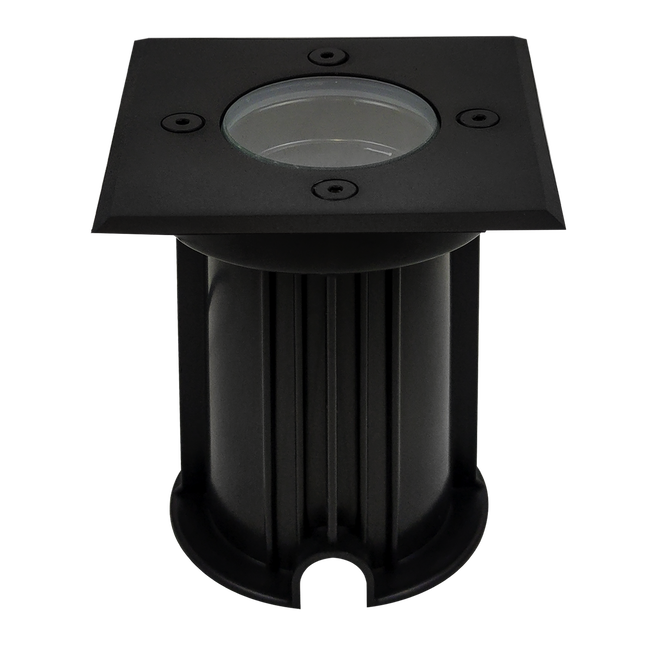 Square LED In-Ground Well Light Stainless Steel Outdoor Underground Light TriadCommerceInc Black None