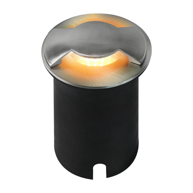 Stainless Steel Bi Directional In-Ground LED Light Underground Light TriadCommerceInc None Stainless Steel