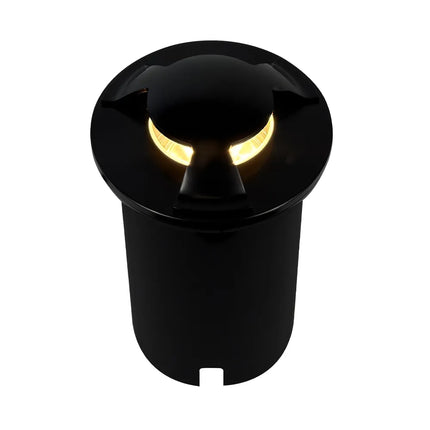 Stainless Steel Tri Directional In-Ground LED Light Underground Light TriadCommerceInc None Black