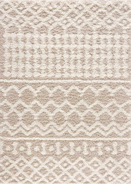 Prompton Cream Plush Area Rug Rugs TriadCommerceInc