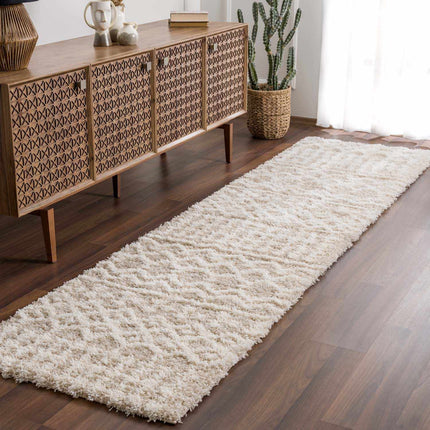 Prompton Cream Plush Area Rug Rugs TriadCommerceInc 2'7" x 7'3" Runner