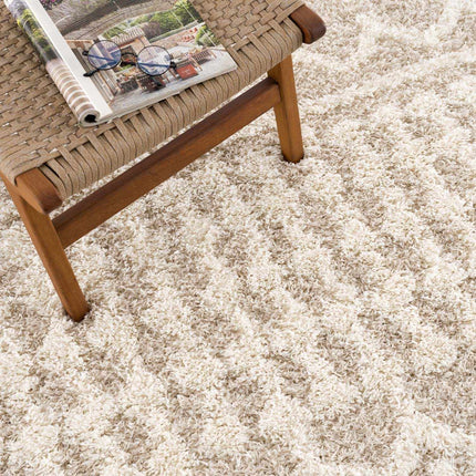 Prompton Cream Plush Area Rug Rugs TriadCommerceInc