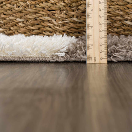 Atira Brown Checkered Area Rug Rugs TriadCommerceInc