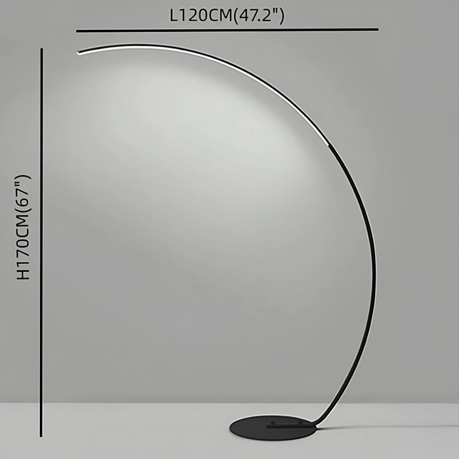 RGBW Modern Curve Floor Lamp | New Version Floor Lamps TriadCommerceInc