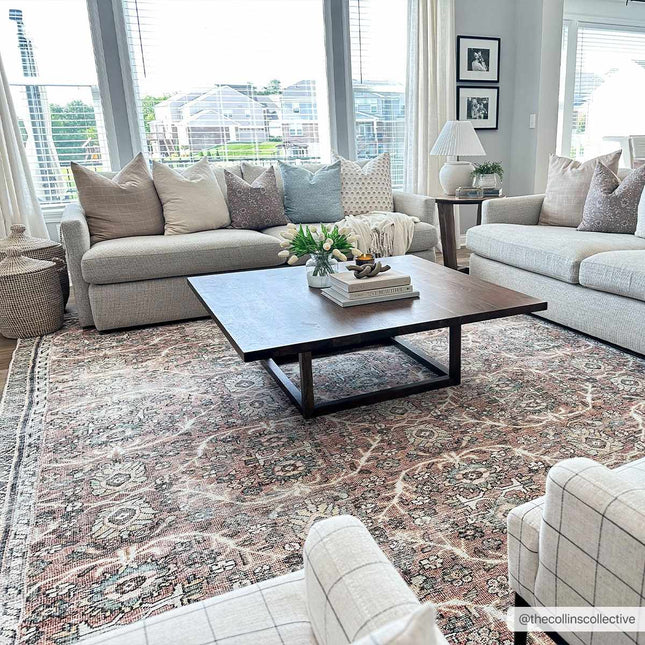 Flat Pile Urpi Red Washable Rug - Clearance Rugs TriadCommerceInc 9'2" x 12' Rectangle