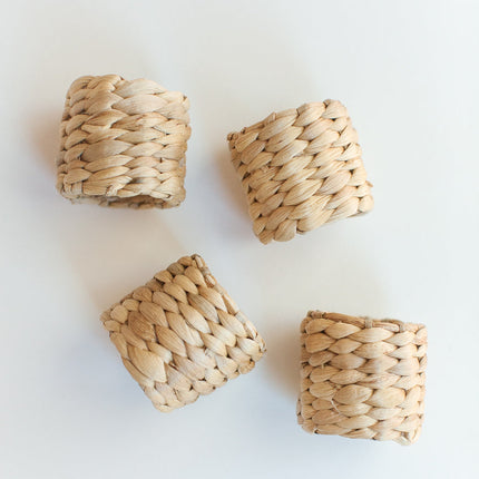 Water Hyacinth Napkin Ring Set Napkin Rings TriadCommerceInc