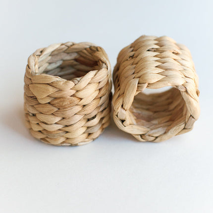 Water Hyacinth Napkin Ring Set Napkin Rings TriadCommerceInc