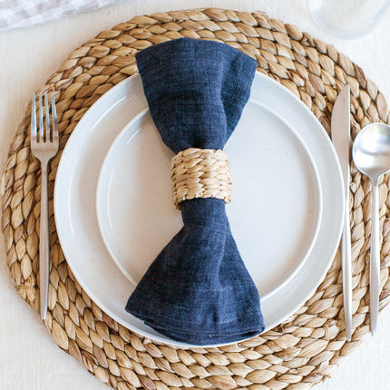 Water Hyacinth Napkin Ring Set Napkin Rings TriadCommerceInc