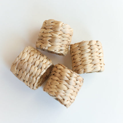 Water Hyacinth Napkin Ring Set Napkin Rings TriadCommerceInc