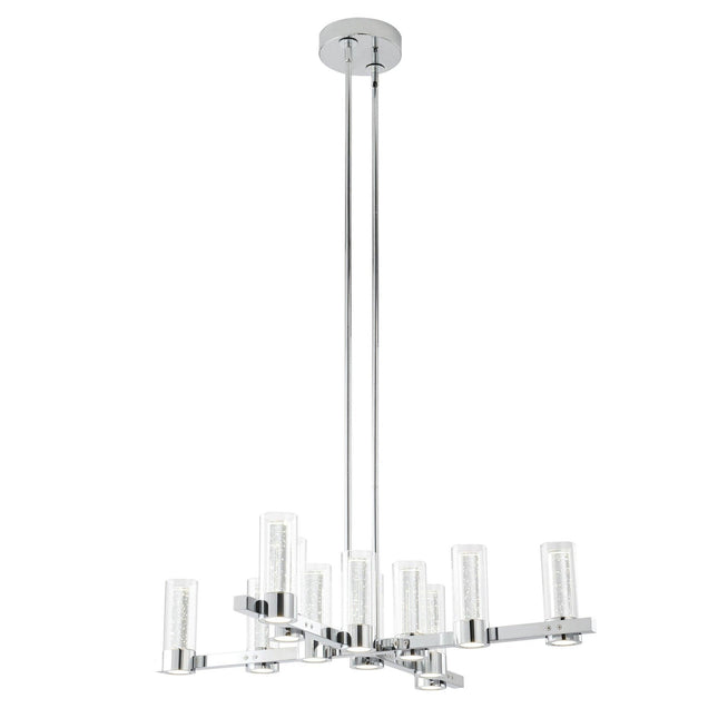 Victory 12 Light Chandelier //  Chrome Chandeliers TriadCommerceInc   