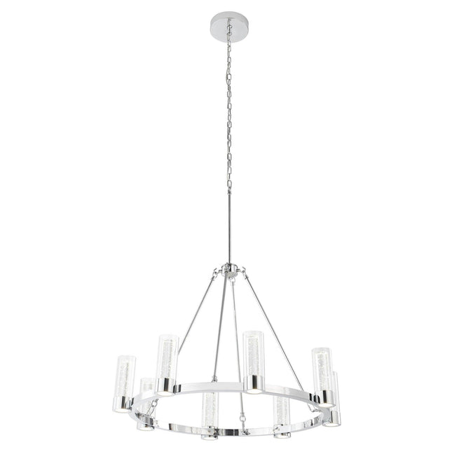 Victory 8 Light Chandelier //  Chrome Chandeliers TriadCommerceInc   