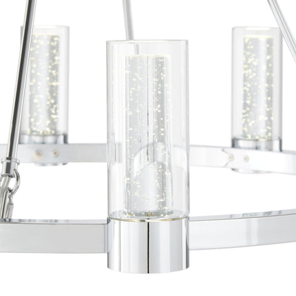 Victory 8 Light Chandelier //  Chrome Chandeliers TriadCommerceInc   