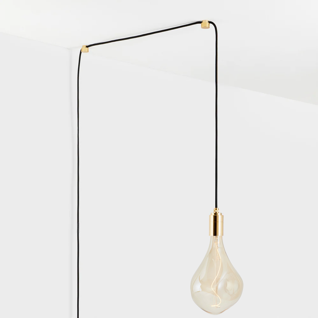 Voronoi III Plug-In Pendant Light In Brass Home Decor > Lighting > Ceiling Lights > Pendant Lights TriadCommerceInc Brass
