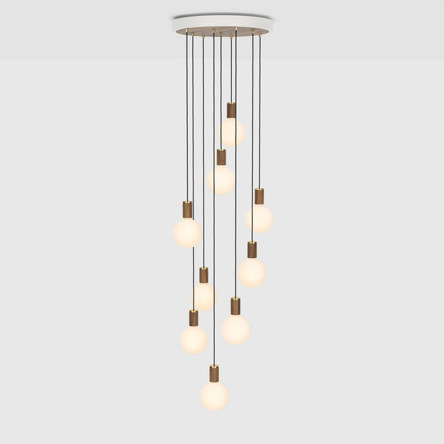 Nine Pendant Light in Walnut + Sphere IV Home Decor > Lighting > Ceiling Lights > Pendant Lights TriadCommerceInc Walnut
