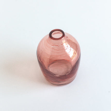 Haley Handblown Hammered Bud Vase Vase TriadCommerceInc