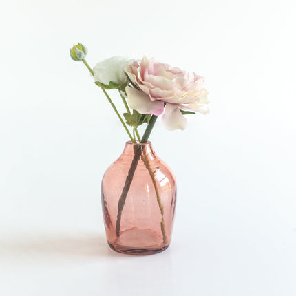 Haley Handblown Hammered Bud Vase Vase TriadCommerceInc