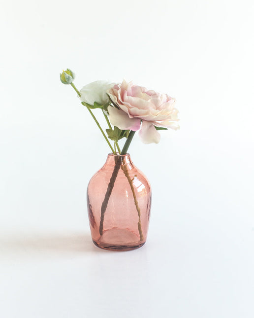 Haley Handblown Hammered Bud Vase Vase TriadCommerceInc