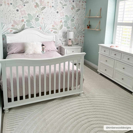 Deron White Washable Area Rug Rugs TriadCommerceInc