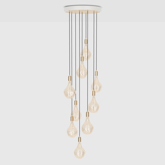 Nine Pendant in Brass + Voronoi II Home Decor > Lighting > Ceiling Lights > Pendant Lights > Cluster Pendants TriadCommerceInc Brass