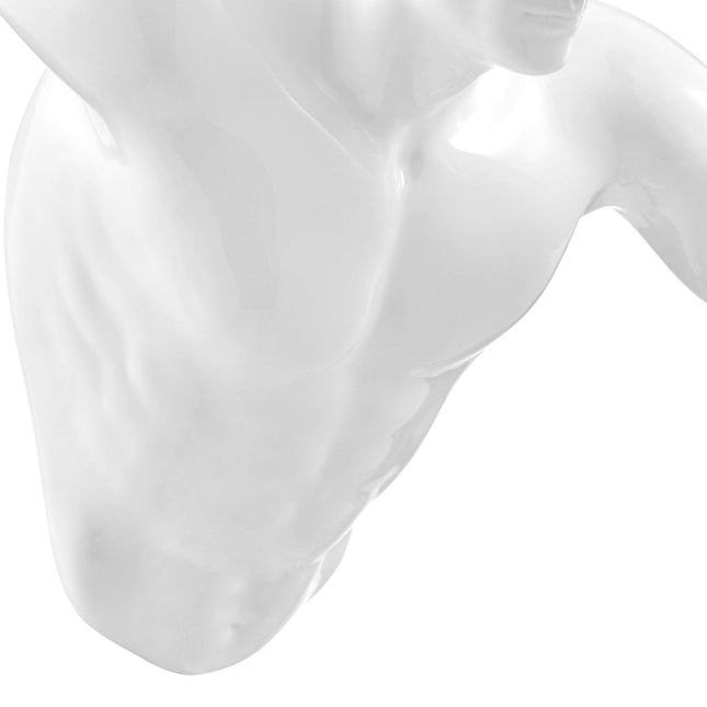 White Wall Runner 20" Man Sculpture Sculpture TriadCommerceInc   