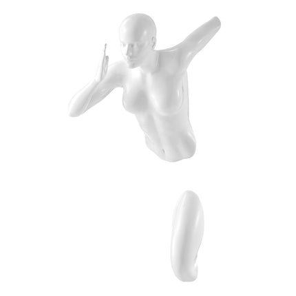 White Wall Runner 20" Woman Sculpture Sculpture TriadCommerceInc   