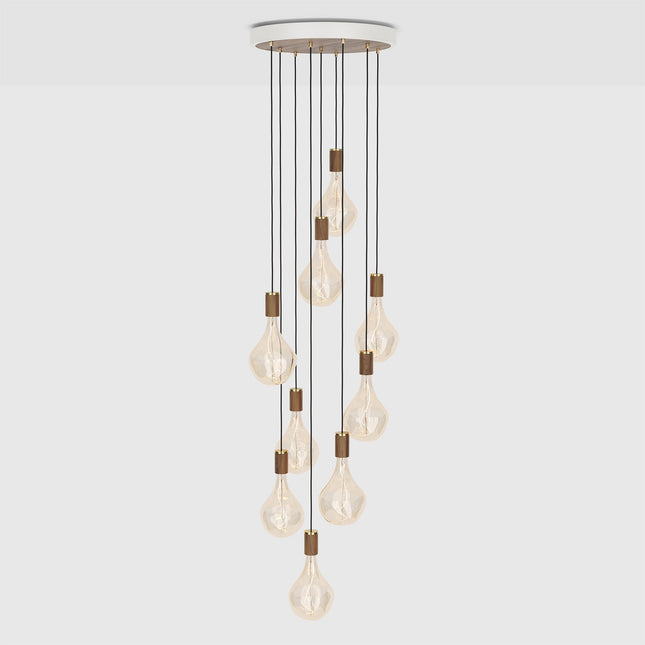 Nine Pendant Light in Walnut + Voronoi II Home Decor > Lighting > Ceiling Lights > Pendant Lights TriadCommerceInc Walnut
