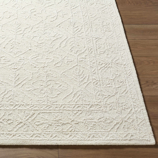 Yadid Cream Wool Area Rug Rugs TriadCommerceInc