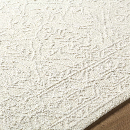Yadid Cream Wool Area Rug Rugs TriadCommerceInc 5' x 7'6" Rectangle