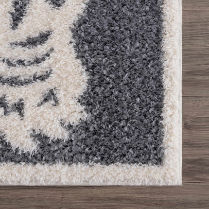 Zane Charcoal Tibetan Tiger Area Rug Rugs TriadCommerceInc