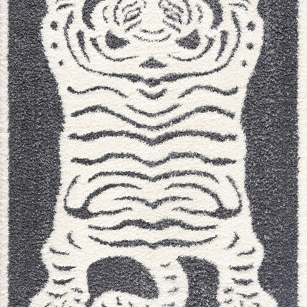 Zane Charcoal Tibetan Tiger Area Rug Rugs TriadCommerceInc