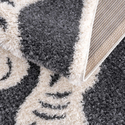 Zane Charcoal Tibetan Tiger Area Rug Rugs TriadCommerceInc