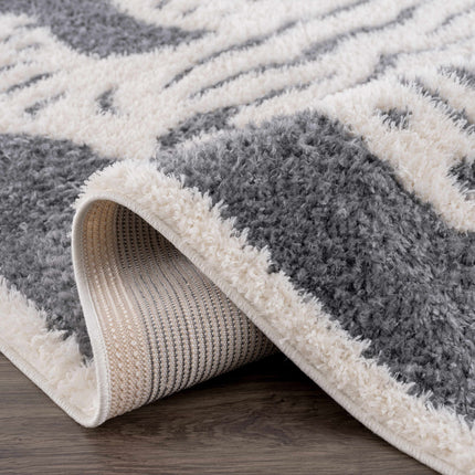 Zane Charcoal Tibetan Tiger Area Rug Rugs TriadCommerceInc