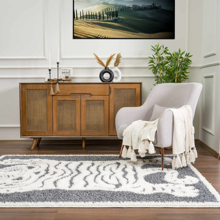 Zane Charcoal Tibetan Tiger Area Rug Rugs TriadCommerceInc
